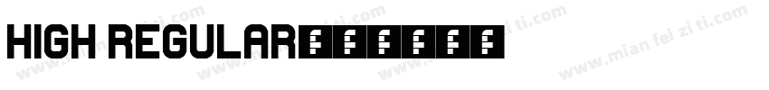 high regular字体转换
